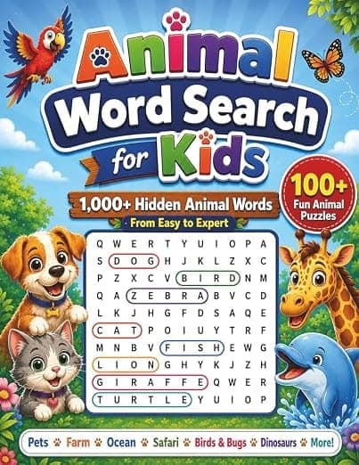 Cover for Word Search for Kids